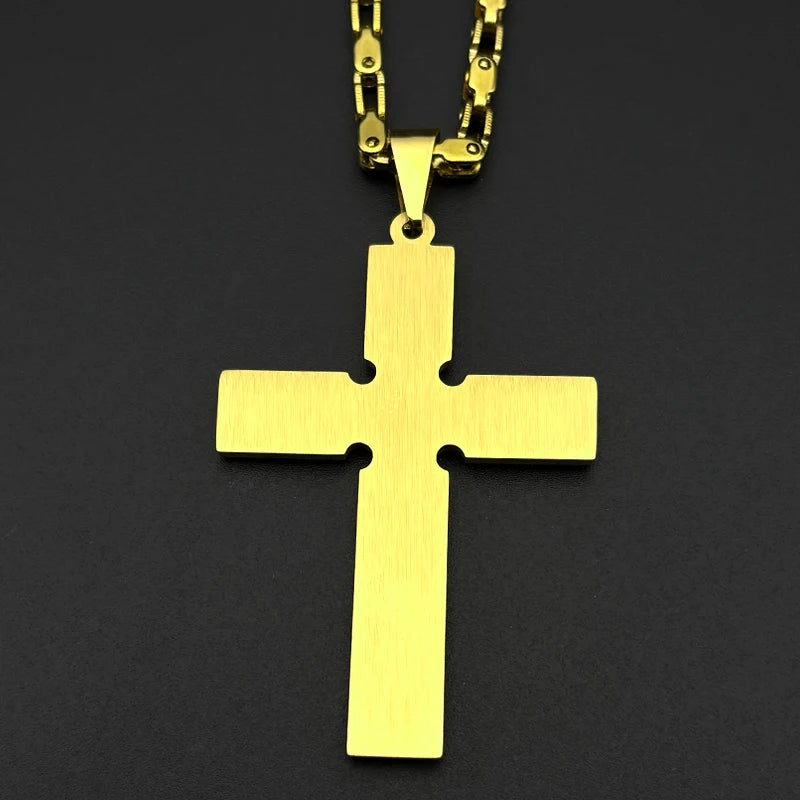 Big Jesus Cross Necklace