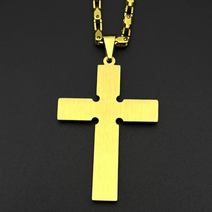 Big Jesus Cross Necklace
