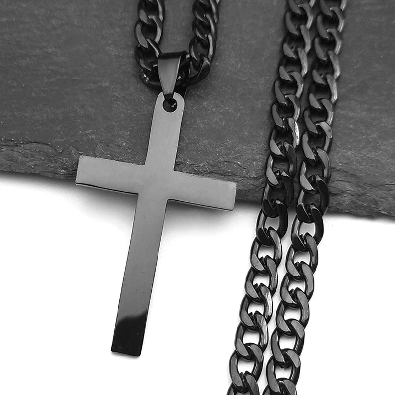 Gold Cross Chain Necklace